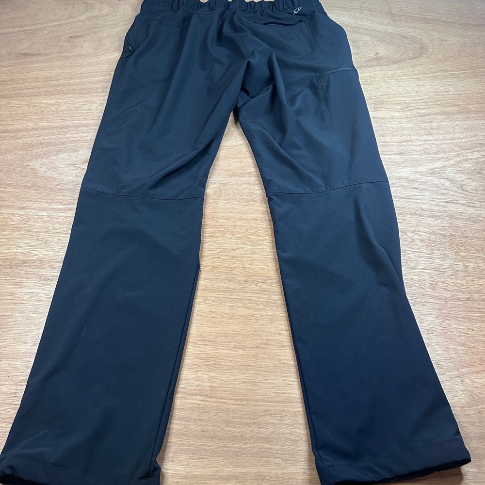 Columbia Men's Hiking Trail Pants 36(34) Black Lightweight Stretch Zip Pocket